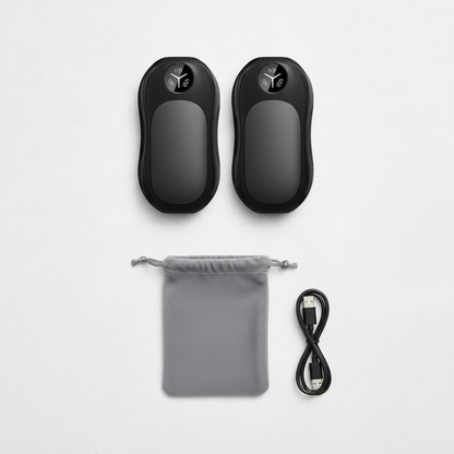 ThermaPocket™ Dual Rechargeable 6000mAh Hand Warmer – Portable, Magnetic & Reusable