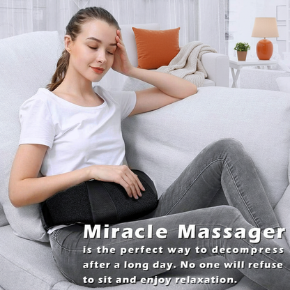 Theravox™ Neck & Back Massager with Heat – Electric Deep Tissue Kneading for Muscle Relief