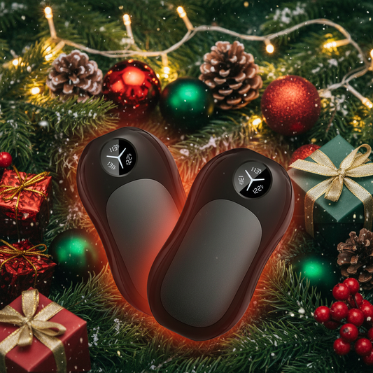 ThermaPocket™ Dual Rechargeable 6000mAh Hand Warmer – Portable, Magnetic & Reusable